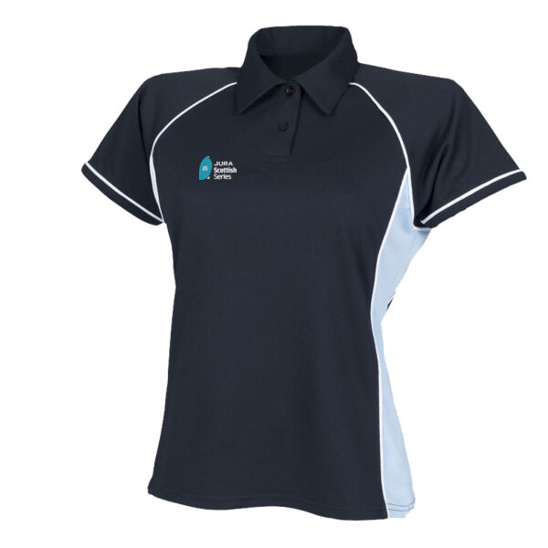 Ladies Contrast Pique Polo Shirt Thumbnail